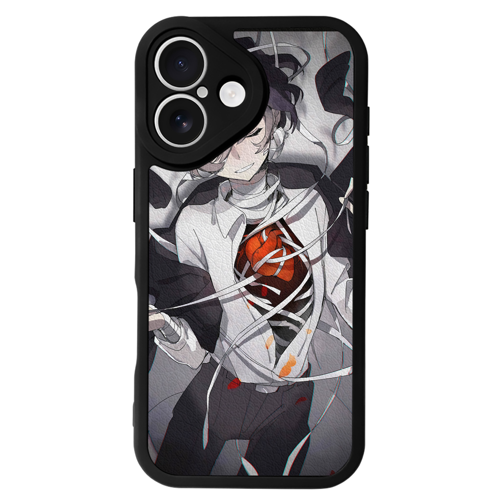 （画像用） 文豪ストレイドッグス Bungo Stray Dogs 【iPhone 16シリーズ対応】シリコンスマホケース（レザー調） 材質：シリコン